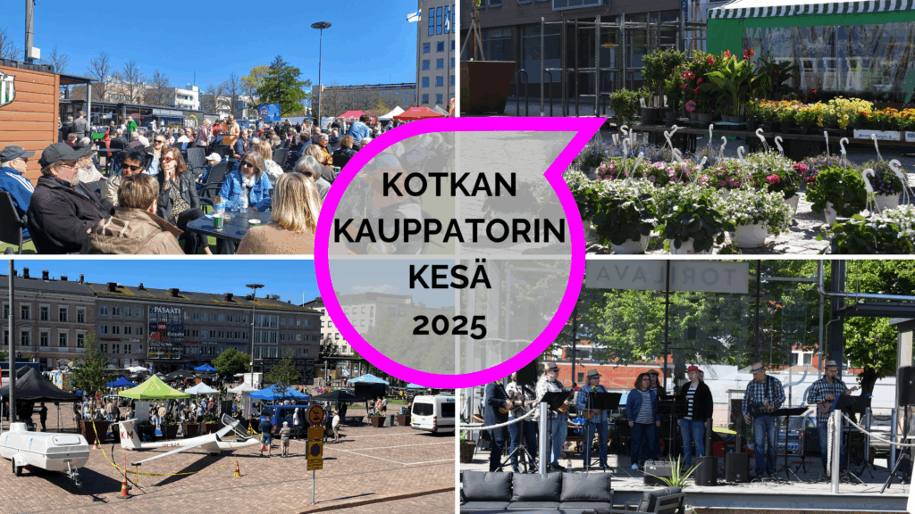 Tässä kooste Kotkan kauppatorin kesän tapahtumista.