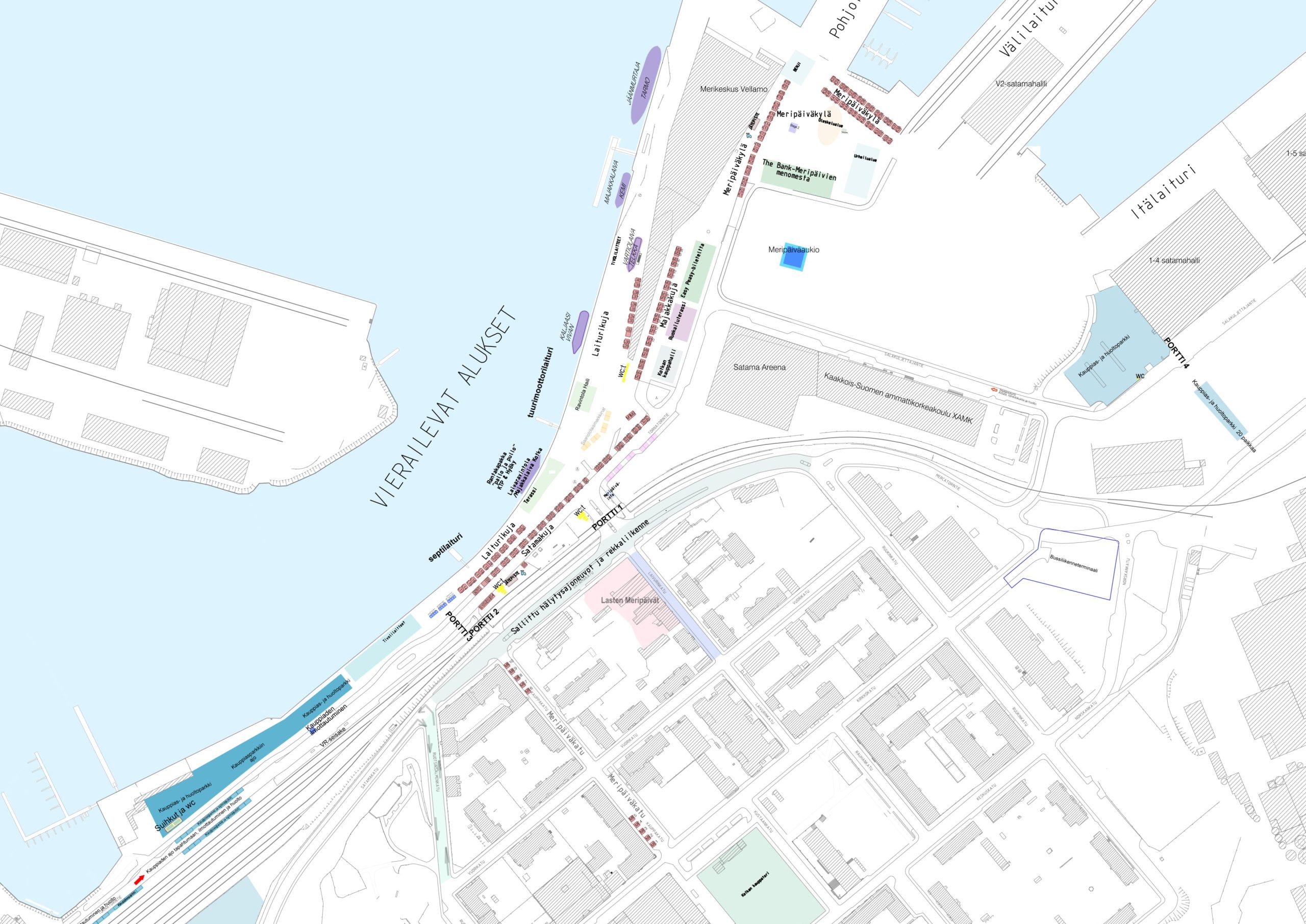 merimarkkinoiden paikkakartta