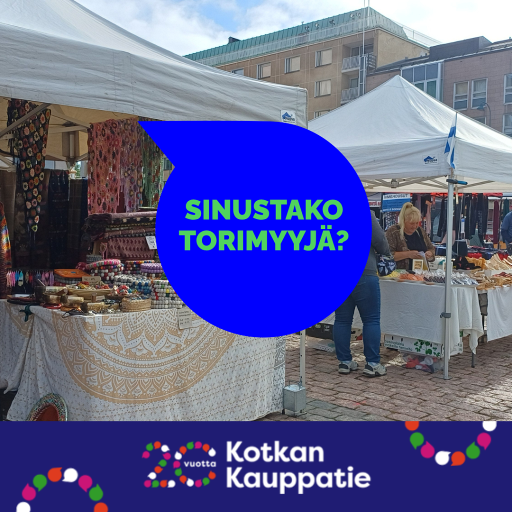 Ohoi sinä torimyyjä tai torimyyjän urasta haaveileva! Vielä ehtii varaamaan toripaikan kesäsesongiksi tai pidemmäksikin aikaa.