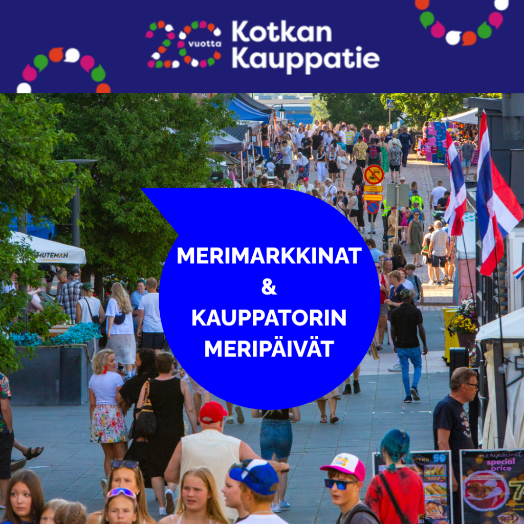 Kotkan Merimarkkinat järjestetään 22.–25.7.2026 Kotkan Kantasatamassa osana Meripäiviä.