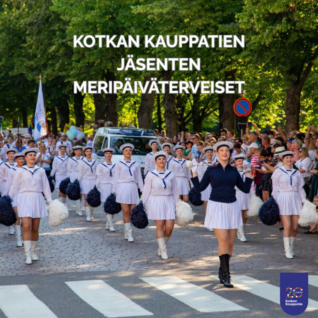 Kotkan Kauppatien jäsenet ovat tälläkin kertaa mukana Meripäivillä upeiden tarjousten ja tapahtumien kera.